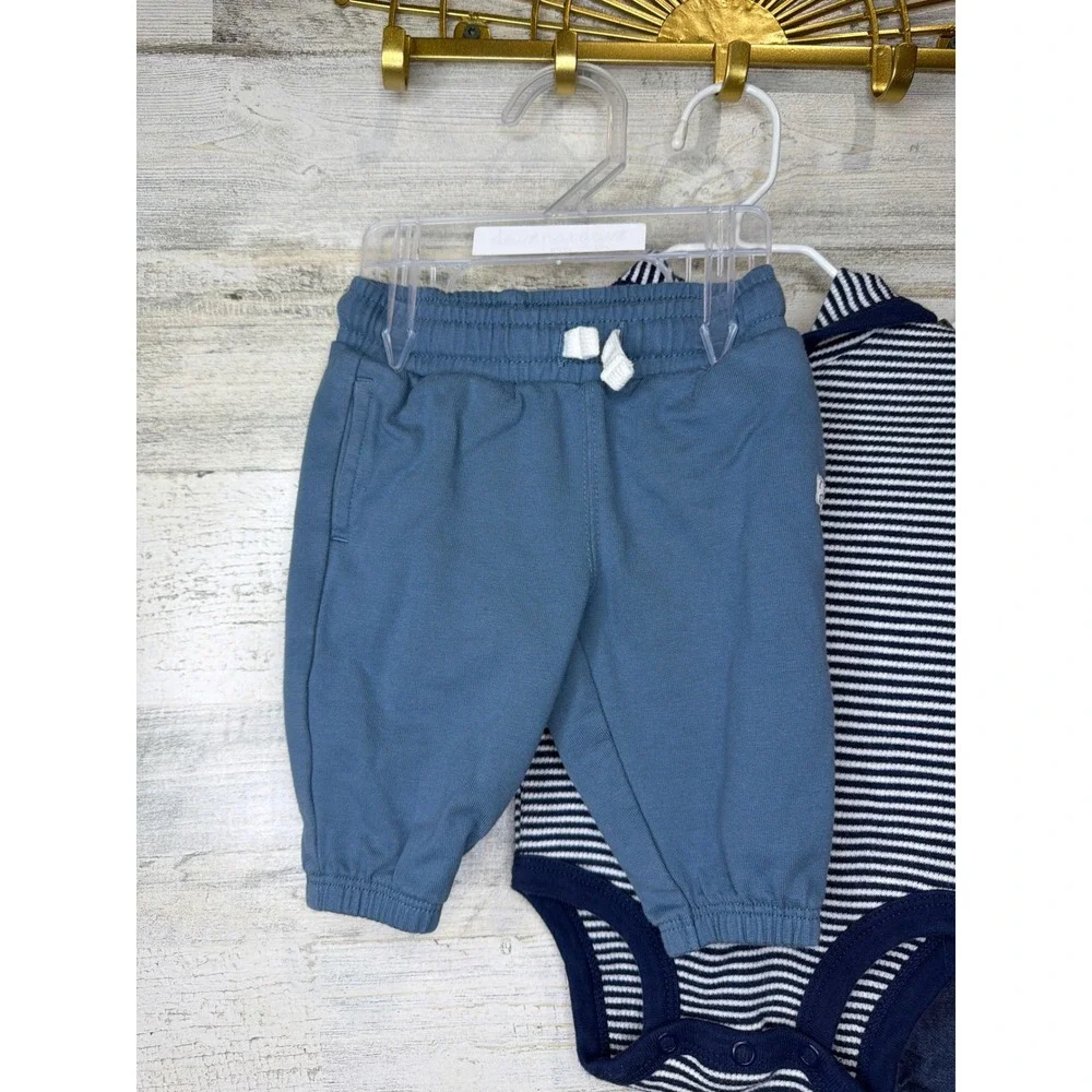 Carter's OshKosh Bundle Boys 3M Blue Construction Denim Organic Workwear